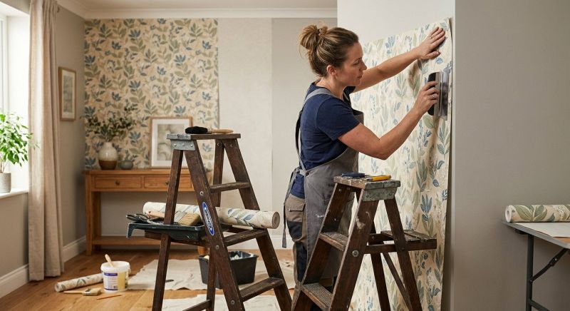Hallway Wallpaper Installation in Kansas City, KS