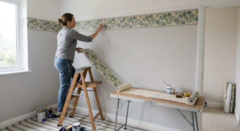 Hallway Wallpaper Installation in Kansas City, KS