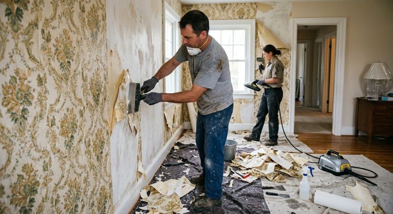 Wallpaper Removal Service in Sacramento, CA